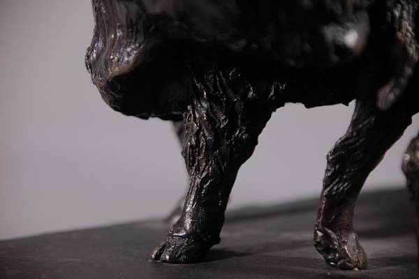 Highland Cow and Calf Sculpture